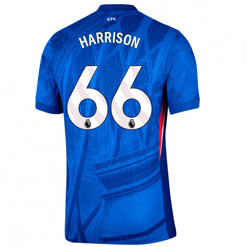 Danxen Kinderen Ollie Harrison #66 Blauw Wit Thuisshirt Thuistenue 2025/26 T-Shirt België