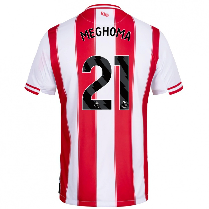 Danxen Kinderen Jayden Meghoma #21 Rood Wit Thuisshirt Thuistenue 2025/26 T-Shirt België
