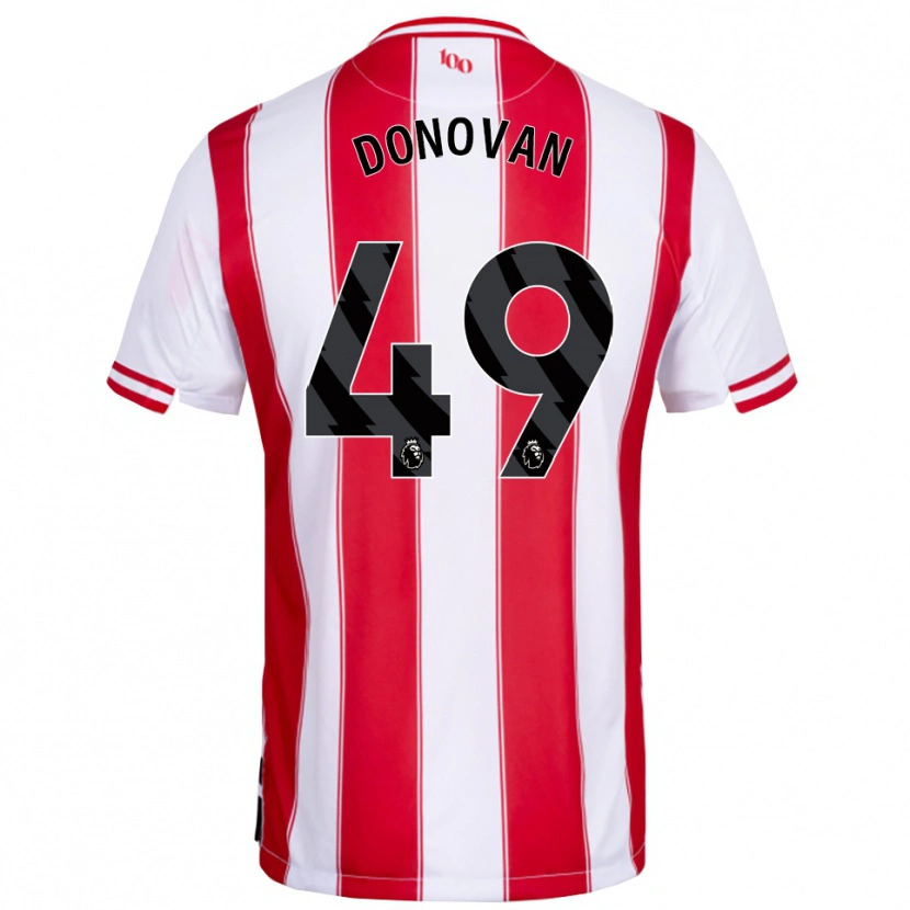 Danxen Kinderen Romelle Donovan #49 Rood Wit Thuisshirt Thuistenue 2025/26 T-Shirt België