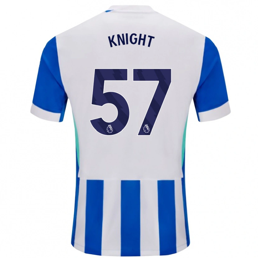 Danxen Kinderen Joe Knight #57 Blauw Wit Thuisshirt Thuistenue 2025/26 T-Shirt België