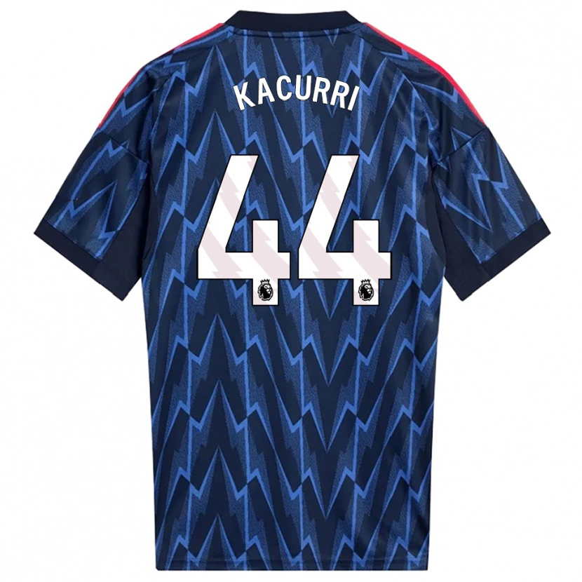 Danxen Kinderen Maldini Kacurri #44 Marineblauw Rood Uitshirt Uittenue 2025/26 T-Shirt België