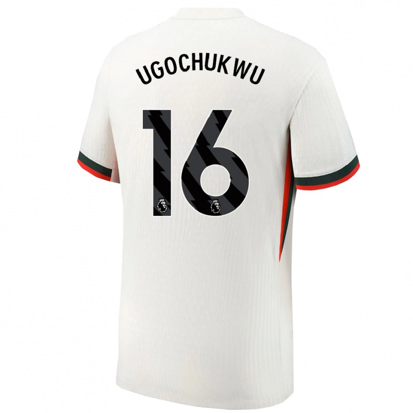 Danxen Kinderen Lesley Ugochukwu #16 Wit Groen Uitshirt Uittenue 2025/26 T-Shirt België