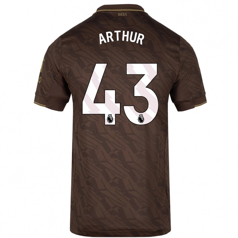 Danxen Kinderen Benjamin Arthur #43 Bruin Goud Uitshirt Uittenue 2025/26 T-Shirt België