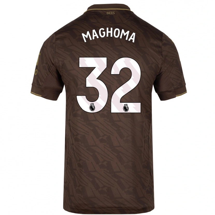 Danxen Kinderen Paris Maghoma #32 Bruin Goud Uitshirt Uittenue 2025/26 T-Shirt België