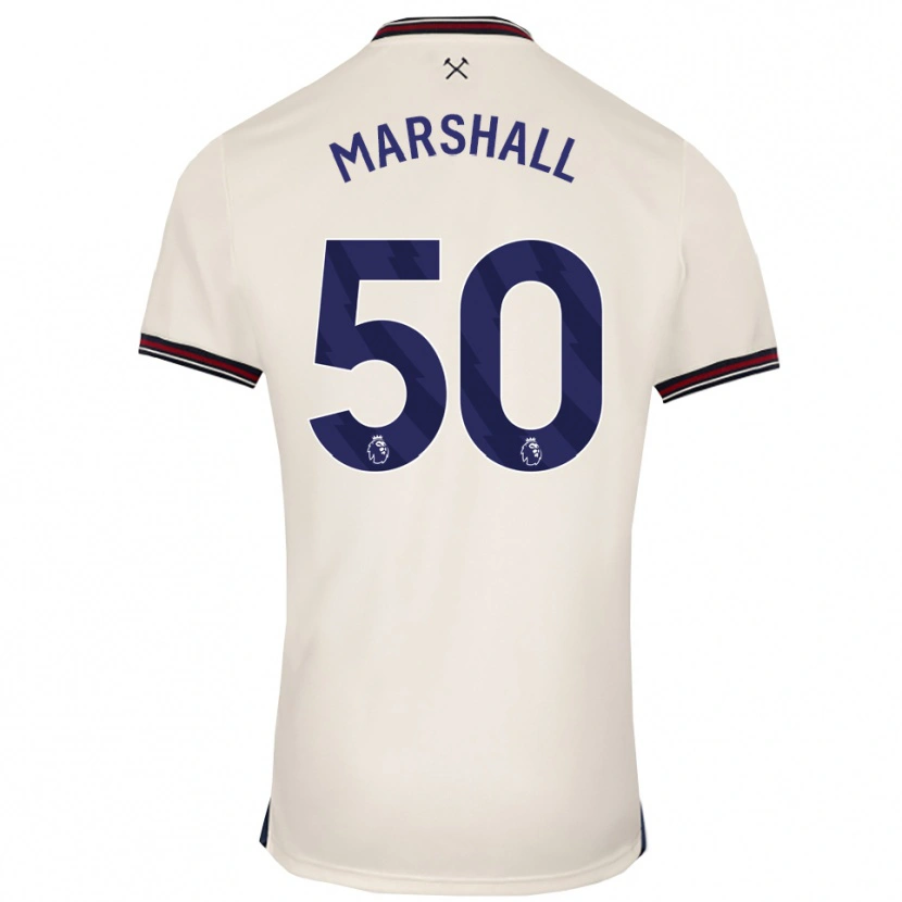 Danxen Kinderen Callum Marshall #50 Gebroken Wit Uitshirt Uittenue 2025/26 T-Shirt België