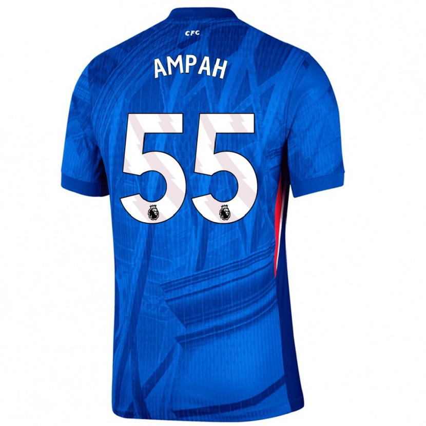 Danxen Heren Ato Ampah #55 Blauw Wit Thuisshirt Thuistenue 2025/26 T-Shirt België