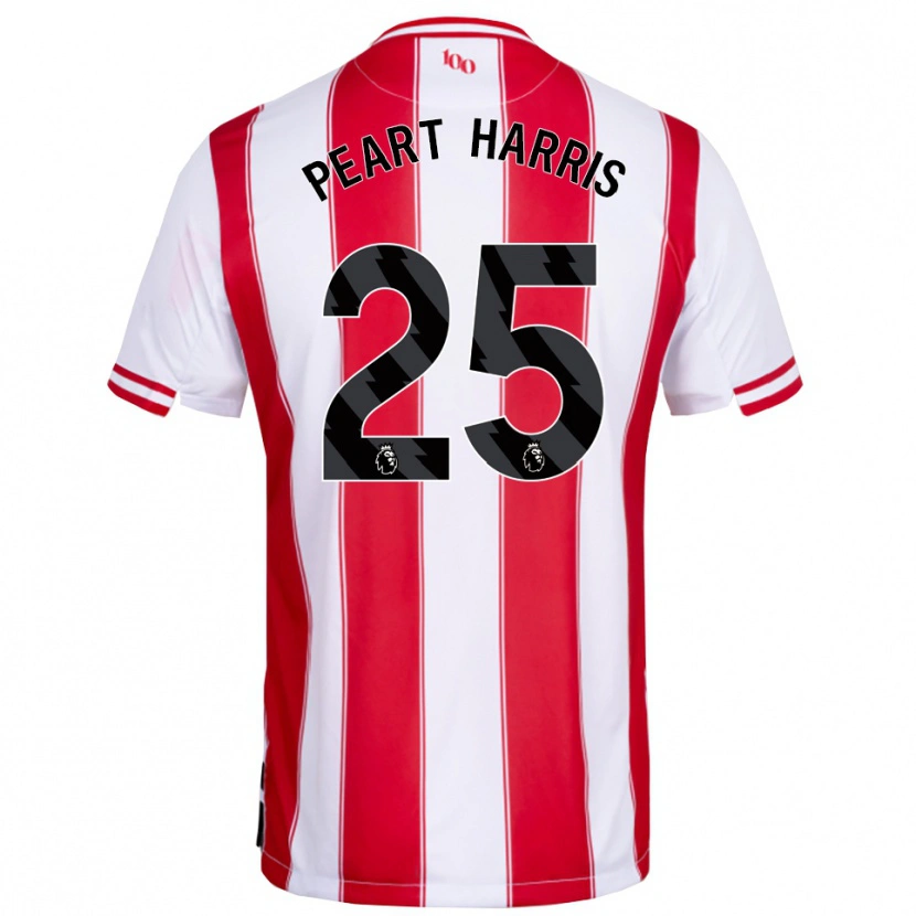 Danxen Heren Myles Peart-Harris #25 Rood Wit Thuisshirt Thuistenue 2025/26 T-Shirt België