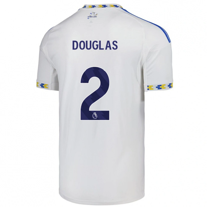Danxen Heren Connor Douglas #2 Wit Blauw Thuisshirt Thuistenue 2025/26 T-Shirt België