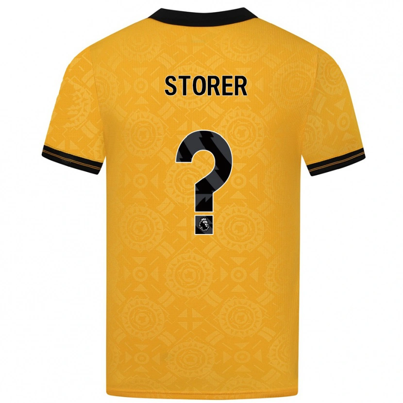 Danxen Heren James Storer #0 Geel Zwart Thuisshirt Thuistenue 2025/26 T-Shirt België