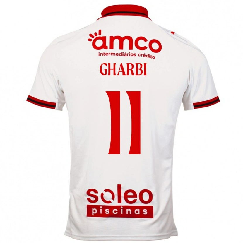 Danxen Heren Ismaël Gharbi #11 Wit Rood Uitshirt Uittenue 2025/26 T-Shirt België
