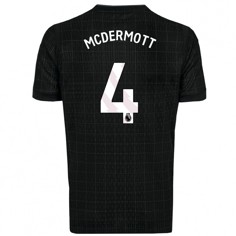 Danxen Heren Pele Arganese-Mcdermott #4 Zwart Grijs Uitshirt Uittenue 2025/26 T-Shirt België