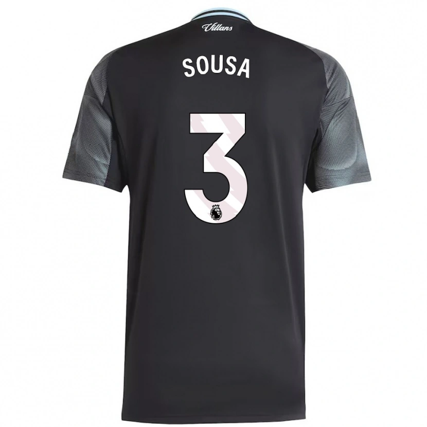 Danxen Heren Lino Sousa #3 Zwart Hemelsblauw Uitshirt Uittenue 2025/26 T-Shirt België