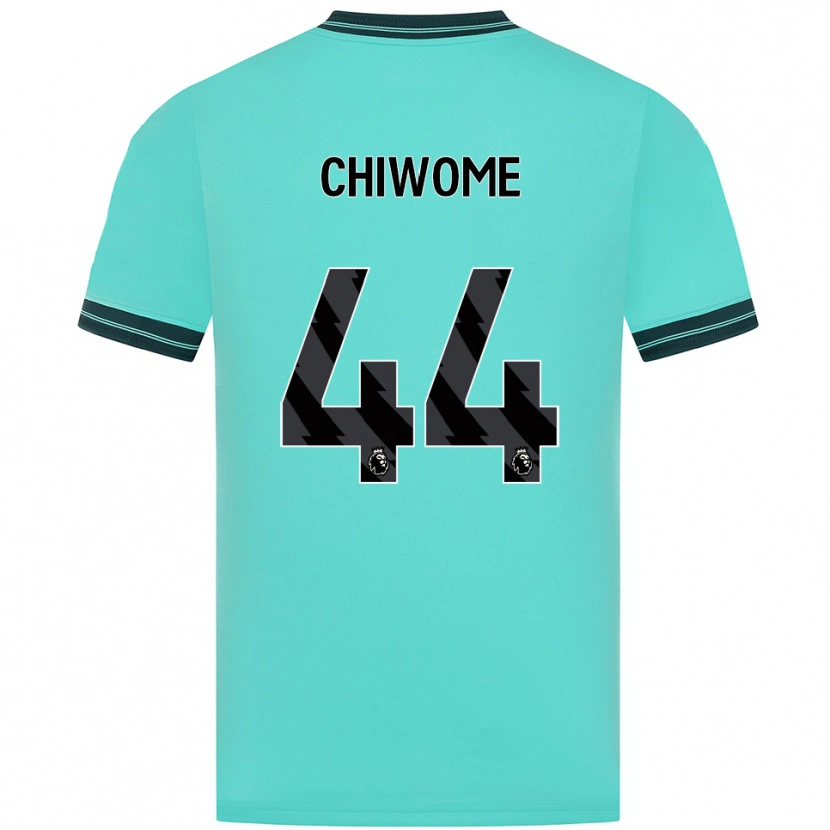 Danxen Heren Leon Chiwome #44 Hemelsblauw Groen Uitshirt Uittenue 2025/26 T-Shirt België