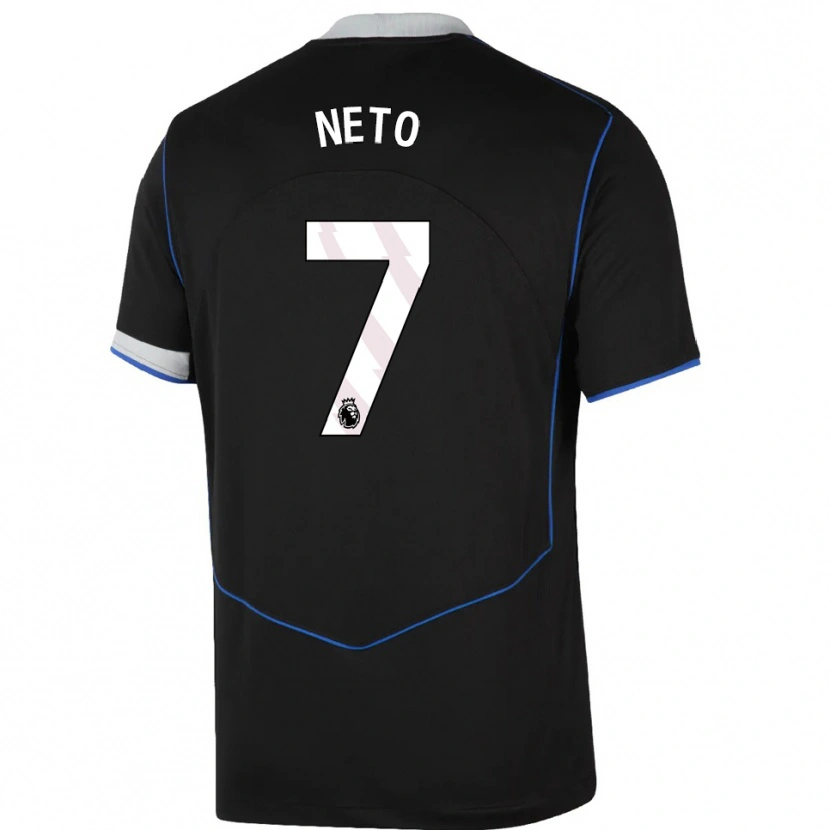 Danxen Heren Pedro Neto #7 Zwart Blauw Zilver Thuisshirt Derde Tenue 2025/26 T-Shirt België