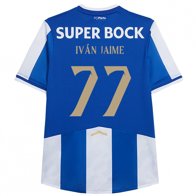 Danxen Dames Iván Jaime #77 Blauw Wit Thuisshirt Thuistenue 2025/26 T-Shirt België