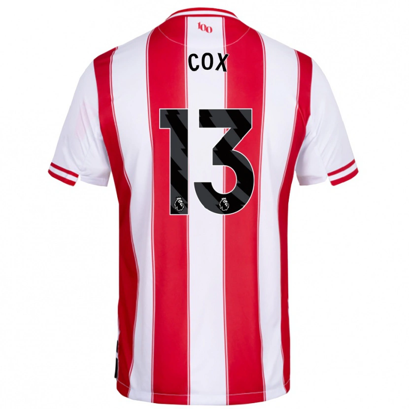 Danxen Dames Matthew Cox #13 Rood Wit Thuisshirt Thuistenue 2025/26 T-Shirt België