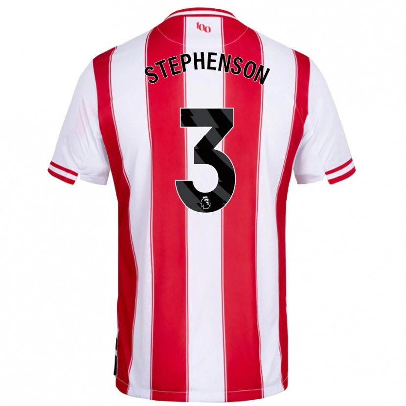 Danxen Dames Joshua Stephenson #3 Rood Wit Thuisshirt Thuistenue 2025/26 T-Shirt België