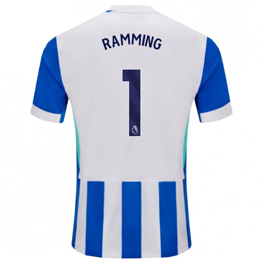 Danxen Dames Nils Ramming #1 Blauw Wit Thuisshirt Thuistenue 2025/26 T-Shirt België