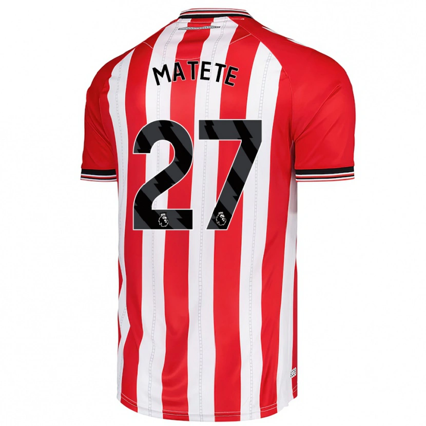 Danxen Dames Jay Matete #27 Rood Wit Thuisshirt Thuistenue 2025/26 T-Shirt België