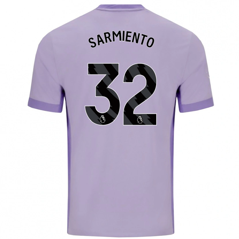 Danxen Dames Jeremy Sarmiento #32 Taro Paars Wit Uitshirt Uittenue 2025/26 T-Shirt België