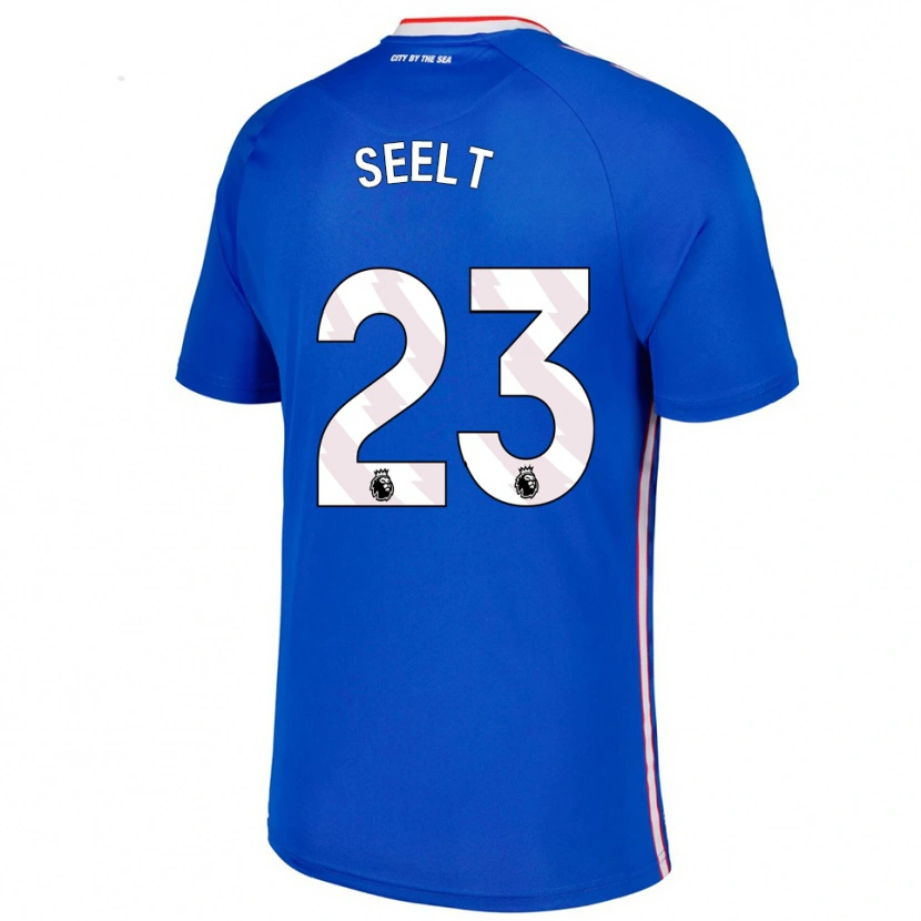 Danxen Dames Jenson Seelt #23 Blauw Wit Uitshirt Uittenue 2025/26 T-Shirt België