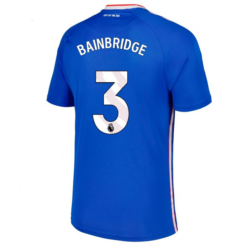 Danxen Dames Oliver Bainbridge #3 Blauw Wit Uitshirt Uittenue 2025/26 T-Shirt België