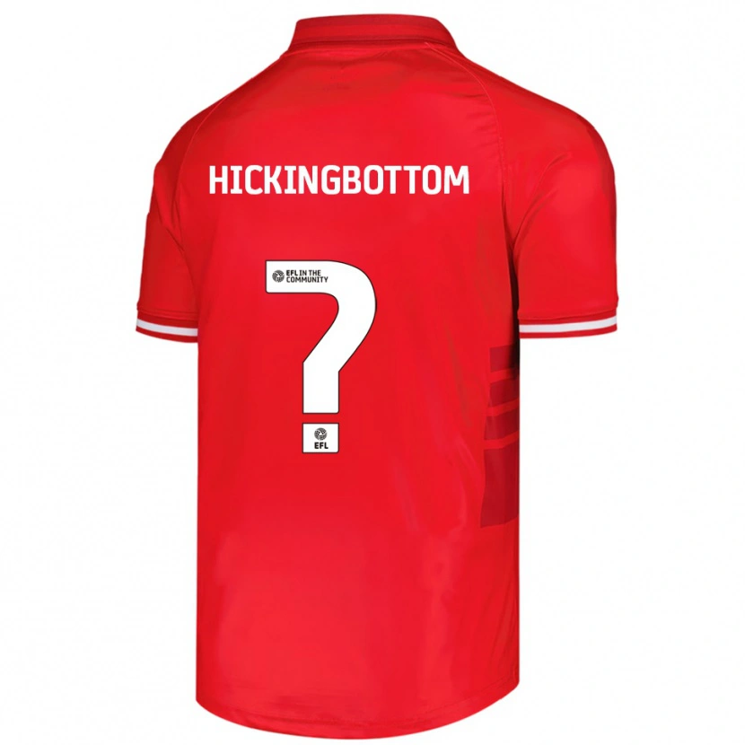 Danxen Kinderen Charlie Hickingbottom #0 Rood Wit Thuisshirt Thuistenue 2025/26 T-Shirt België