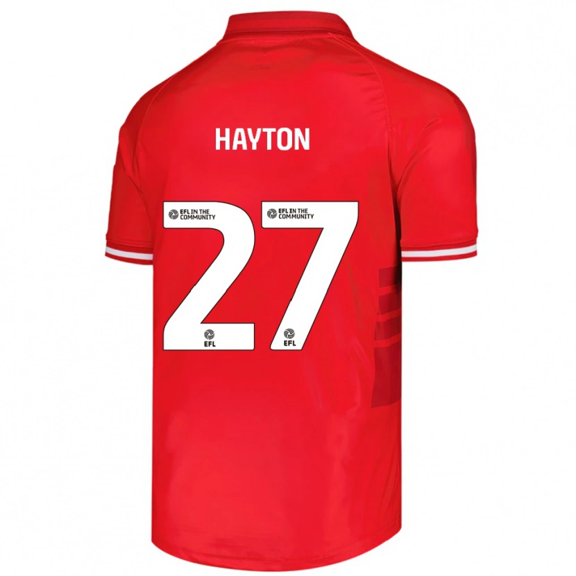 Danxen Kinderen Adam Hayton #27 Rood Wit Thuisshirt Thuistenue 2025/26 T-Shirt België