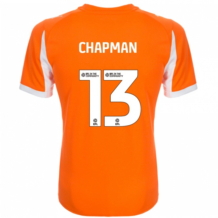 Danxen Kinderen Mackenzie Chapman #13 Oranje Wit Thuisshirt Thuistenue 2025/26 T-Shirt België