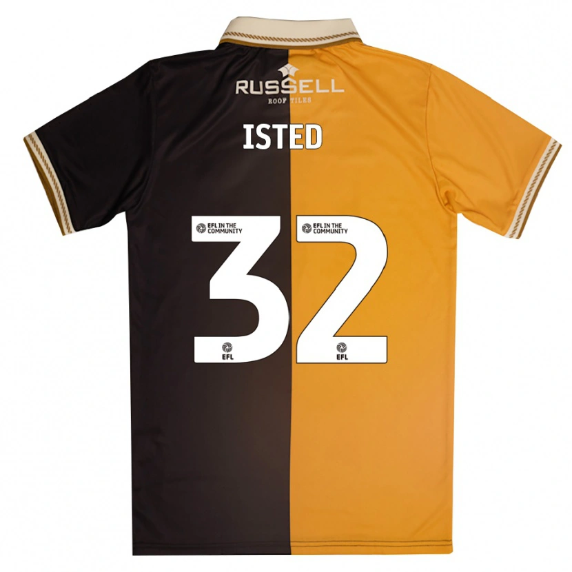 Danxen Kinderen Harry Isted #32 Geel Zwart Thuisshirt Thuistenue 2025/26 T-Shirt België