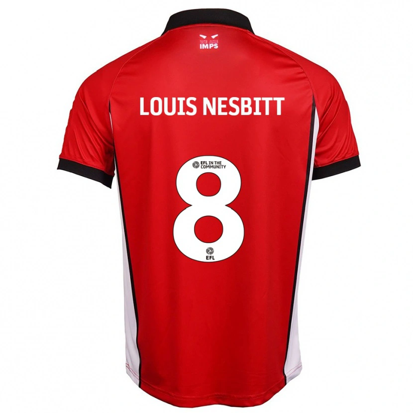 Danxen Kinderen Louis Nesbitt #8 Rood Wit Thuisshirt Thuistenue 2025/26 T-Shirt België