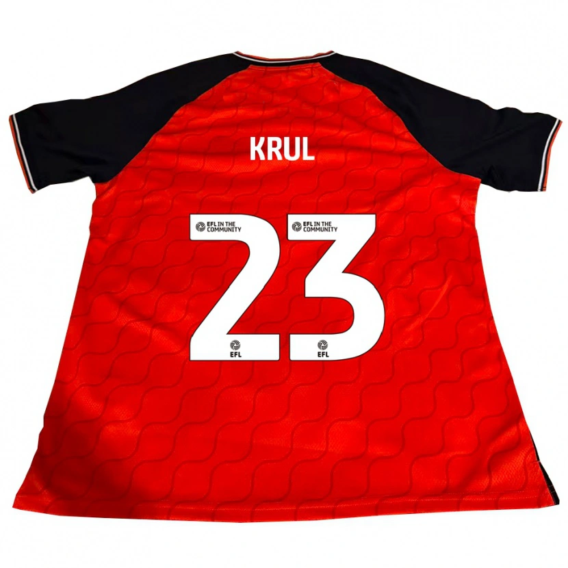 Danxen Kinderen Tim Krul #23 Oranje Zwart Wit Thuisshirt Thuistenue 2025/26 T-Shirt België