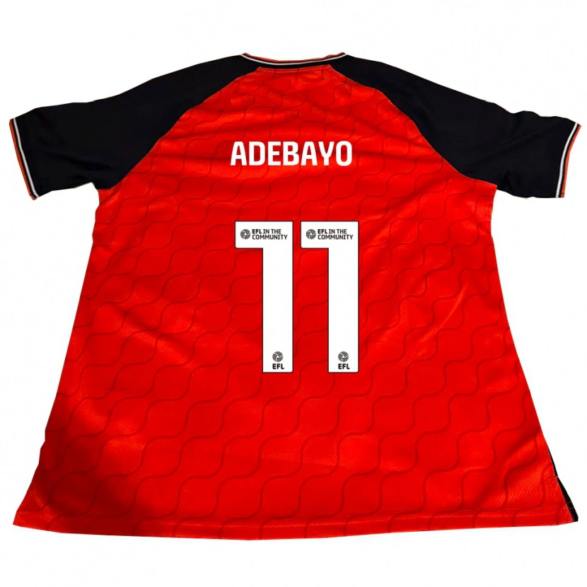Danxen Kinderen Elijah Adebayo #11 Oranje Zwart Wit Thuisshirt Thuistenue 2025/26 T-Shirt België