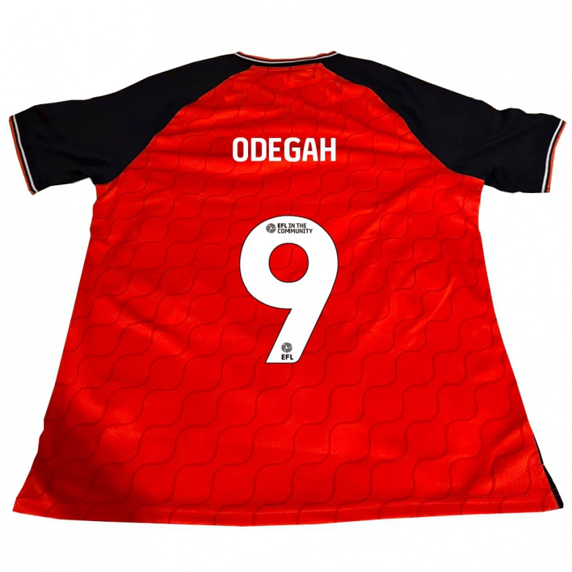 Danxen Kinderen Jamie Odegah #9 Oranje Zwart Wit Thuisshirt Thuistenue 2025/26 T-Shirt België