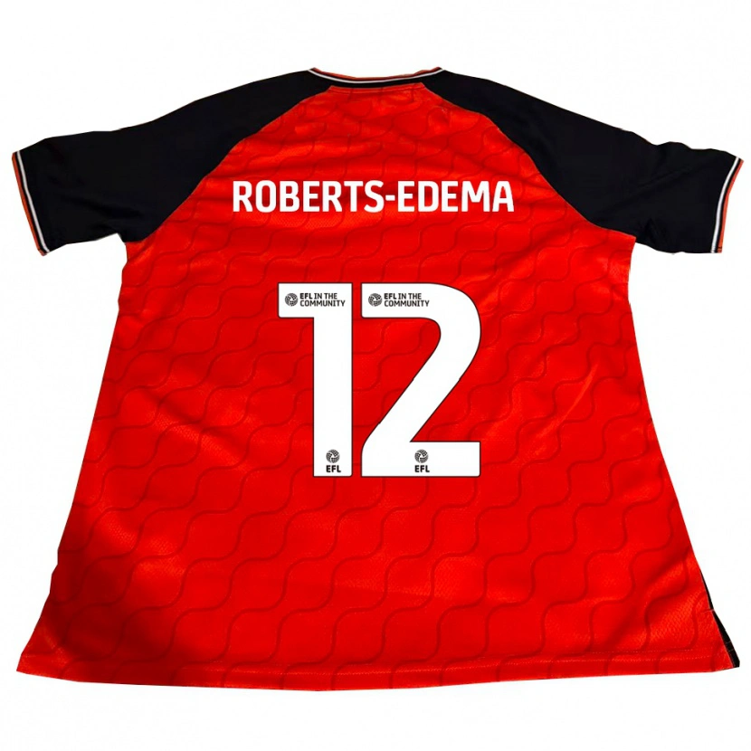Danxen Kinderen Kyron Roberts-Edema #12 Oranje Zwart Wit Thuisshirt Thuistenue 2025/26 T-Shirt België