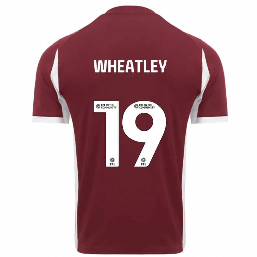 Danxen Kinderen Ethan Wheatley #19 Bordeauxrood Wit Thuisshirt Thuistenue 2025/26 T-Shirt België