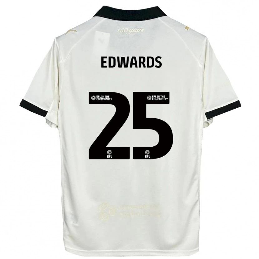 Danxen Kinderen Diamond Edwards #25 Gebroken Wit Zwart Thuisshirt Thuistenue 2025/26 T-Shirt België