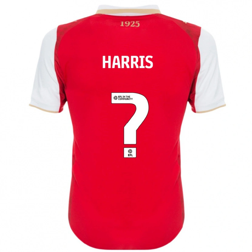 Danxen Kinderen N. N. Harris #0 Rood Wit Thuisshirt Thuistenue 2025/26 T-Shirt België