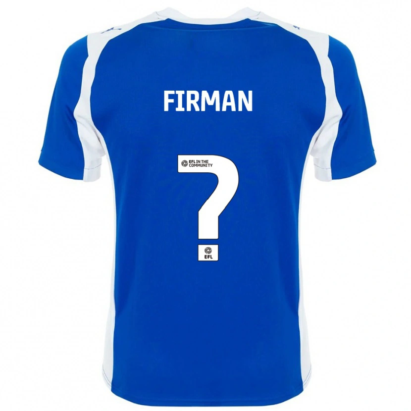 Danxen Kinderen Emily Firman #0 Blauw Wit Thuisshirt Thuistenue 2025/26 T-Shirt België