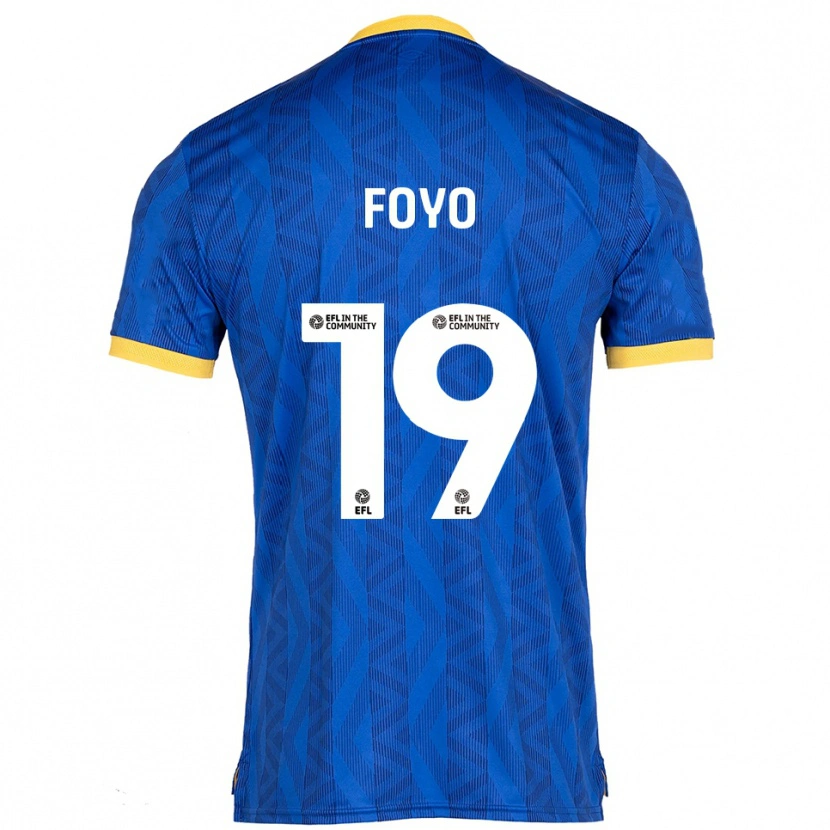Danxen Kinderen Osman Foyo #19 Marine Geel Thuisshirt Thuistenue 2025/26 T-Shirt België
