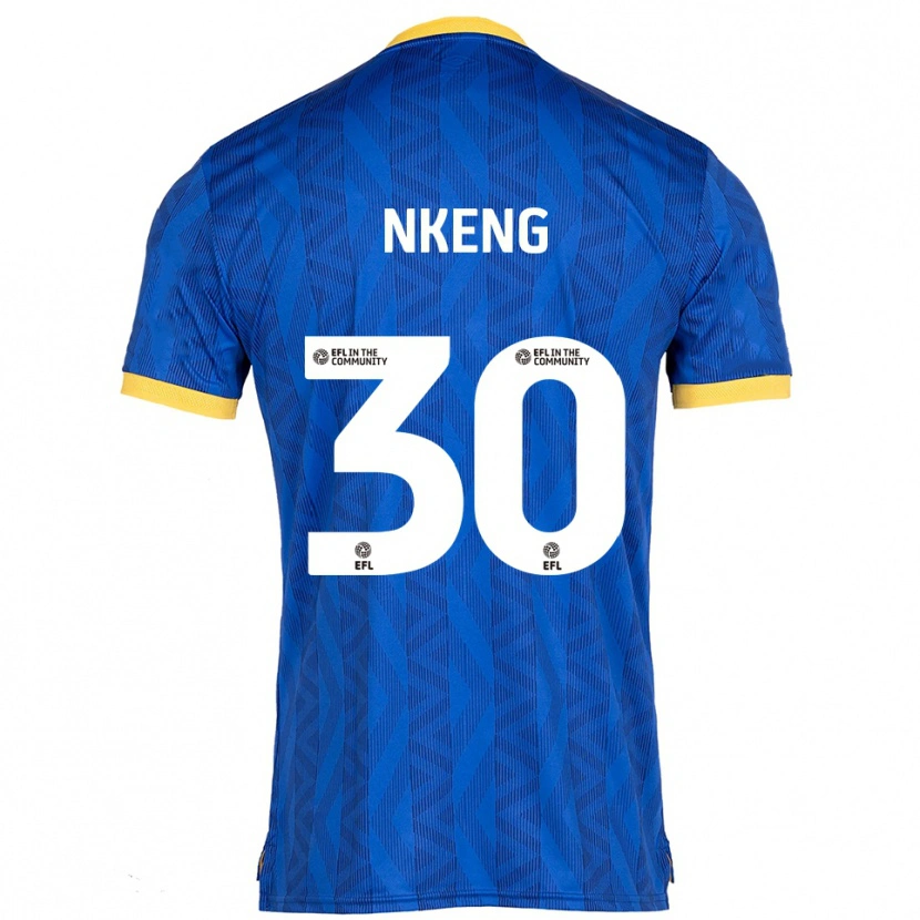 Danxen Kinderen Junior Nkeng #30 Marine Geel Thuisshirt Thuistenue 2025/26 T-Shirt België