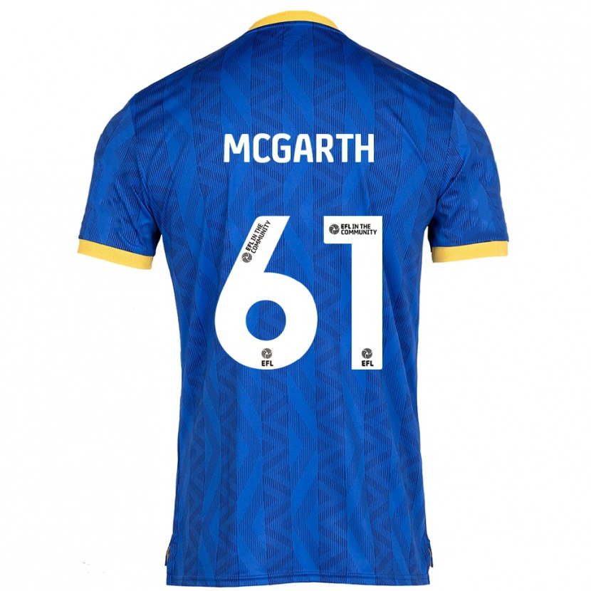 Danxen Kinderen Ethan Mcgarth #61 Marine Geel Thuisshirt Thuistenue 2025/26 T-Shirt België