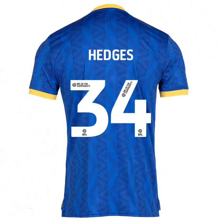 Danxen Kinderen Harry Hedges #34 Marine Geel Thuisshirt Thuistenue 2025/26 T-Shirt België