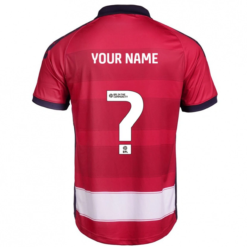 Danxen Kinderen Uw Naam #0 Rood Wit Thuisshirt Thuistenue 2025/26 T-Shirt België
