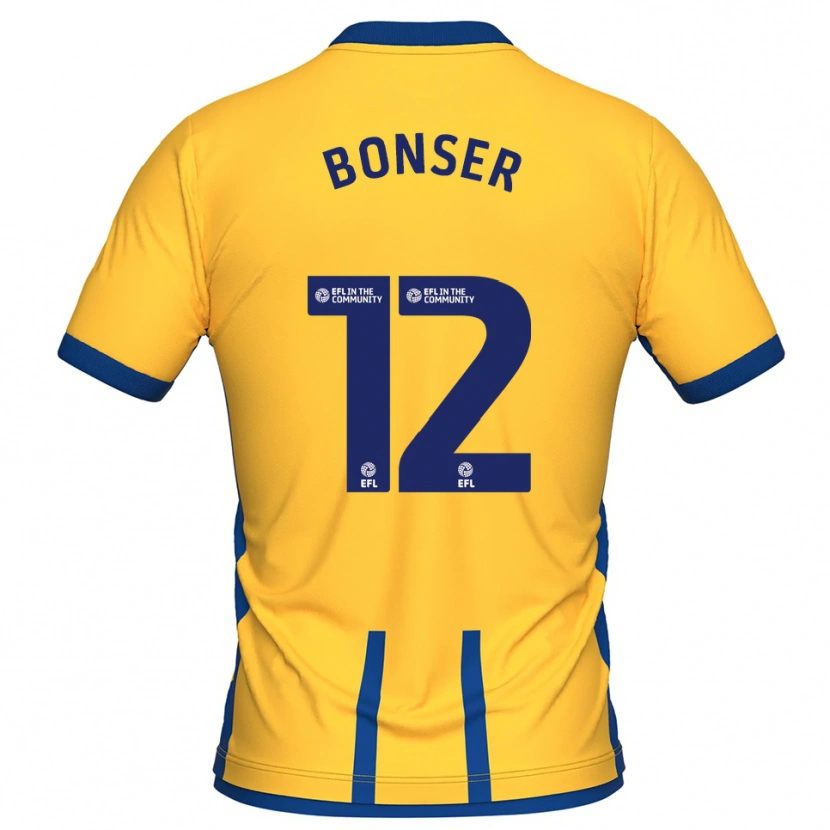 Danxen Kinderen Louis Bonser #12 Geel Blauw Thuisshirt Thuistenue 2025/26 T-Shirt België