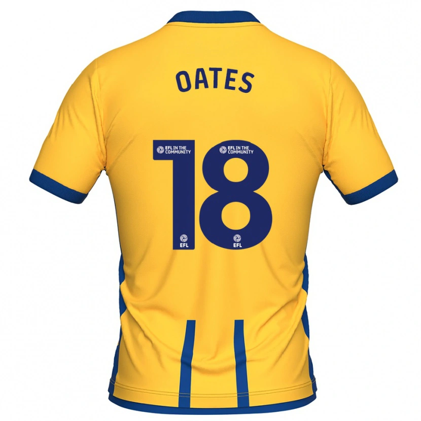 Danxen Kinderen Rhys Oates #18 Geel Blauw Thuisshirt Thuistenue 2025/26 T-Shirt België