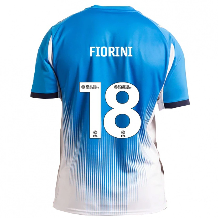 Danxen Kinderen Lewis Fiorini #18 Blauw Wit Thuisshirt Thuistenue 2025/26 T-Shirt België