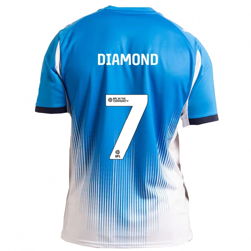 Danxen Kinderen Jack Diamond #7 Blauw Wit Thuisshirt Thuistenue 2025/26 T-Shirt België