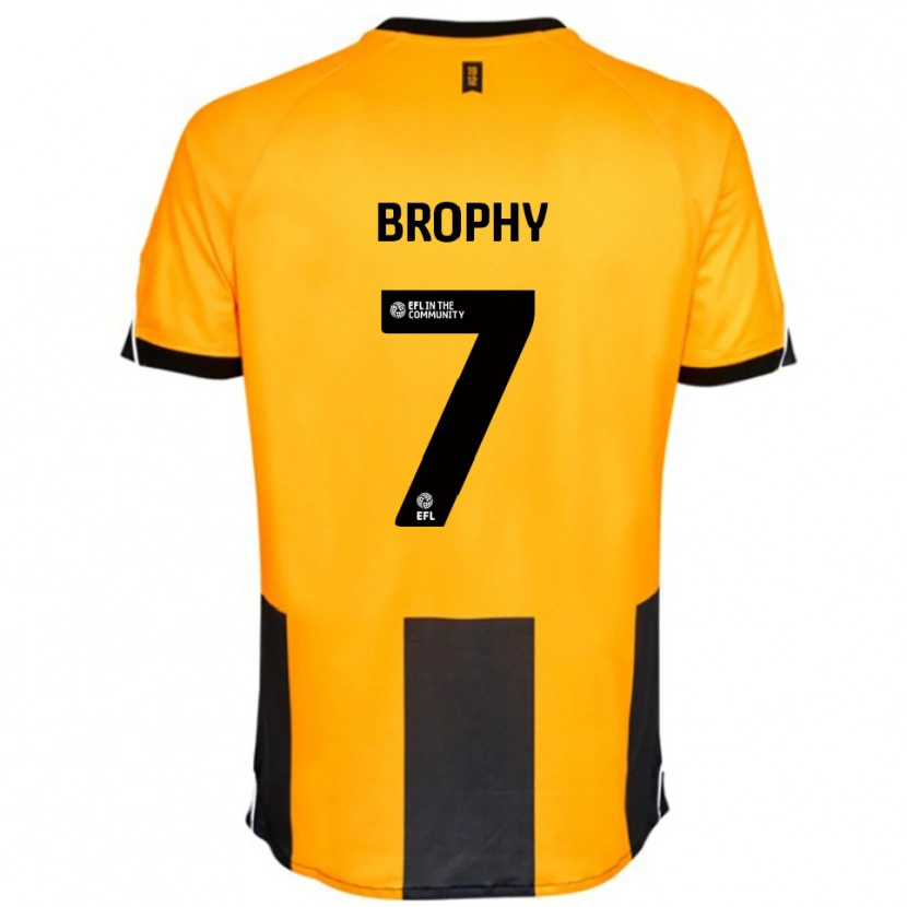 Danxen Kinderen James Brophy #7 Oranje Zwart Thuisshirt Thuistenue 2025/26 T-Shirt België