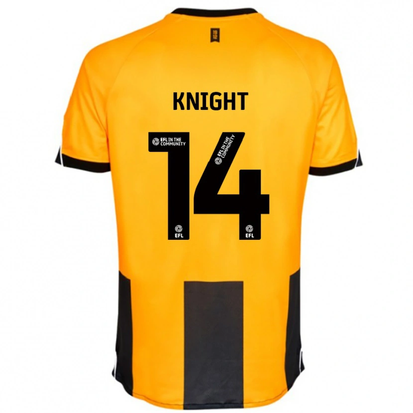 Danxen Kinderen Ben Knight #14 Oranje Zwart Thuisshirt Thuistenue 2025/26 T-Shirt België